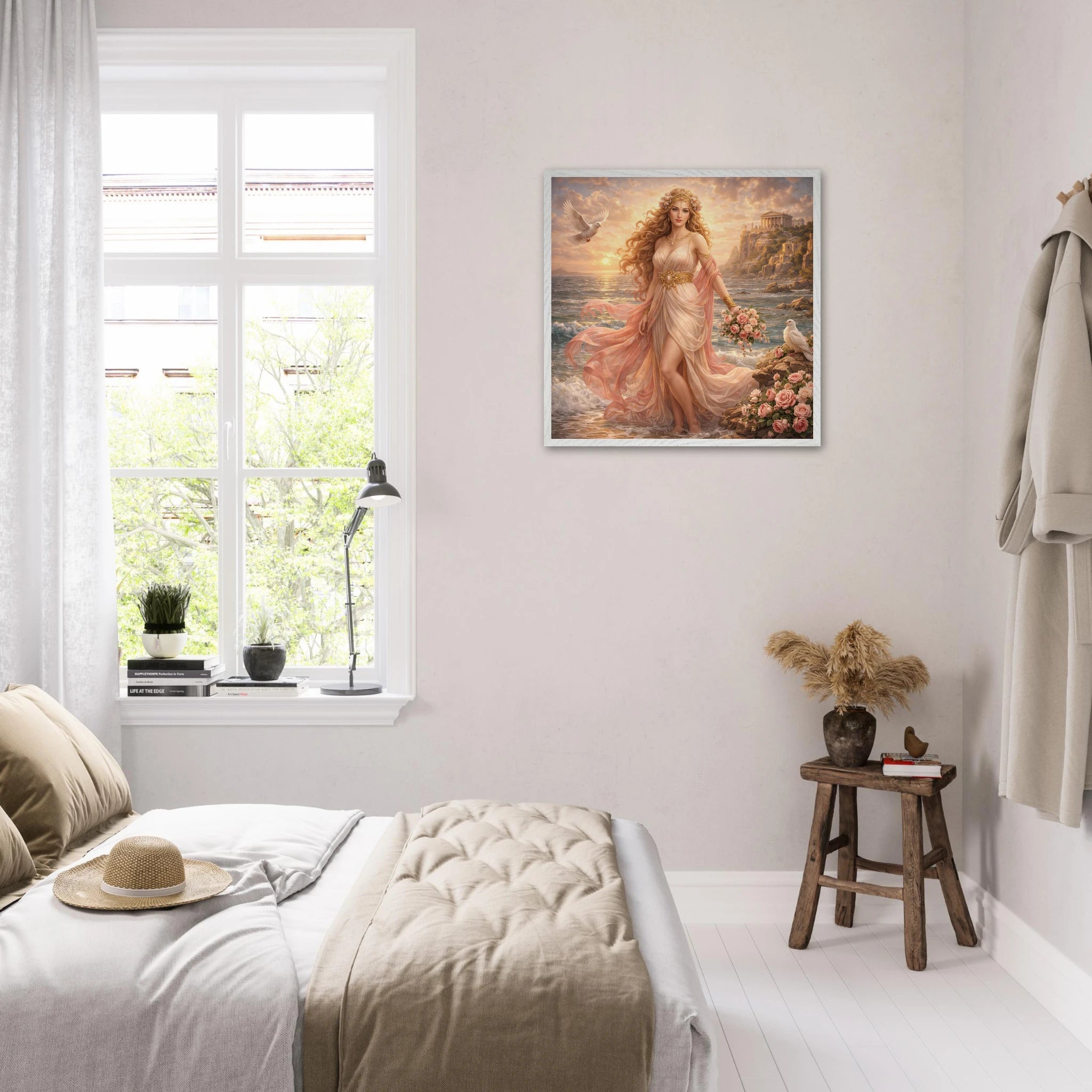 Aphrodite – Mythologie Fine Art Print mit Rahmen | babasan