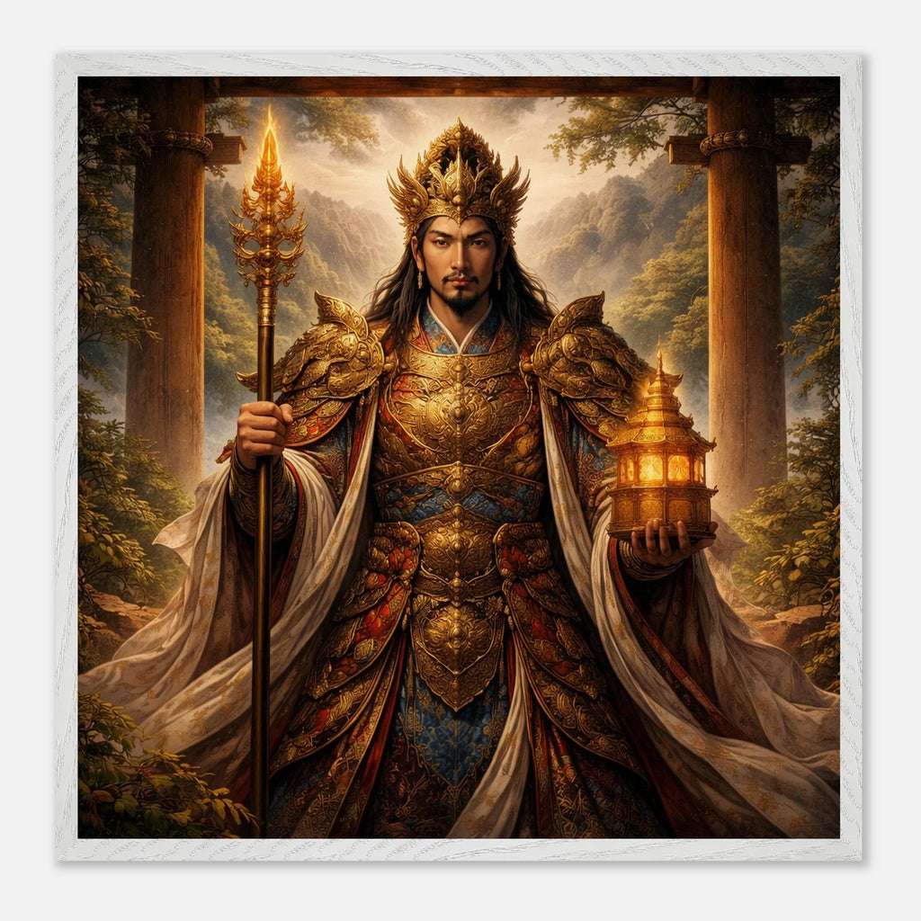 Bishamonten – Mythologie Fine Art Print mit Rahmen | babasan
