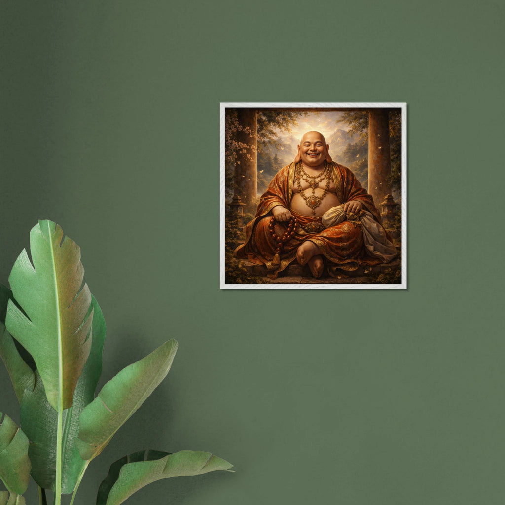 Hotei – Mythologie Fine Art Print mit Rahmen | babasan