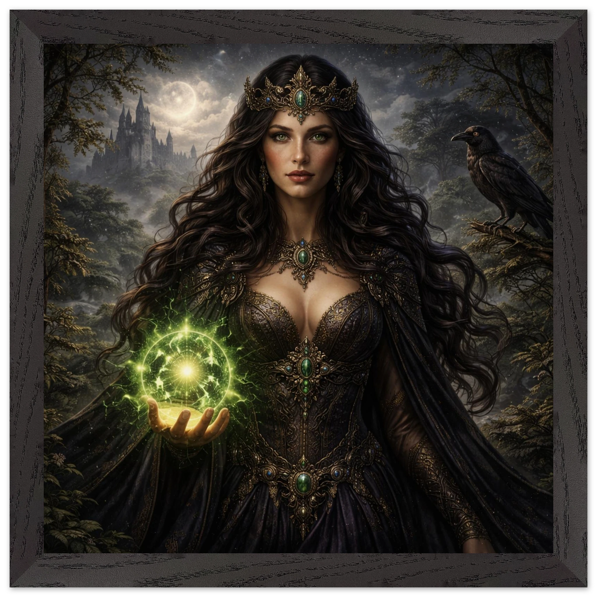 Morgana – Mythologie Fine Art Print mit Rahmen | babasan