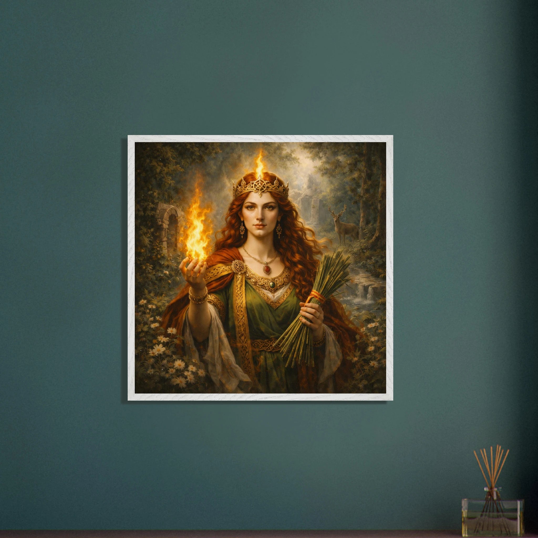 Celtic Danu – Mythologie Fine Art Print mit Rahmen | babasan