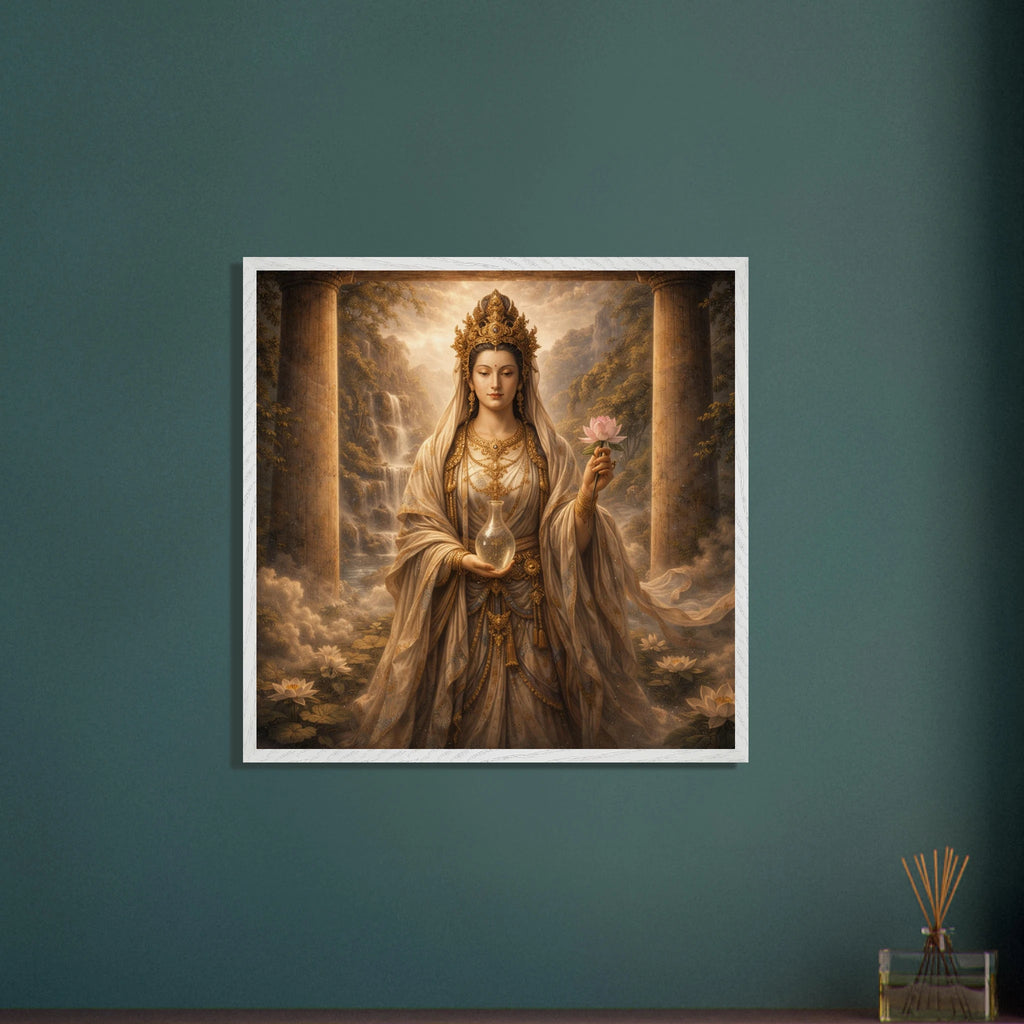 Kannon Bodhisattva– Mythologie Fine Art Print mit Rahmen | babasan