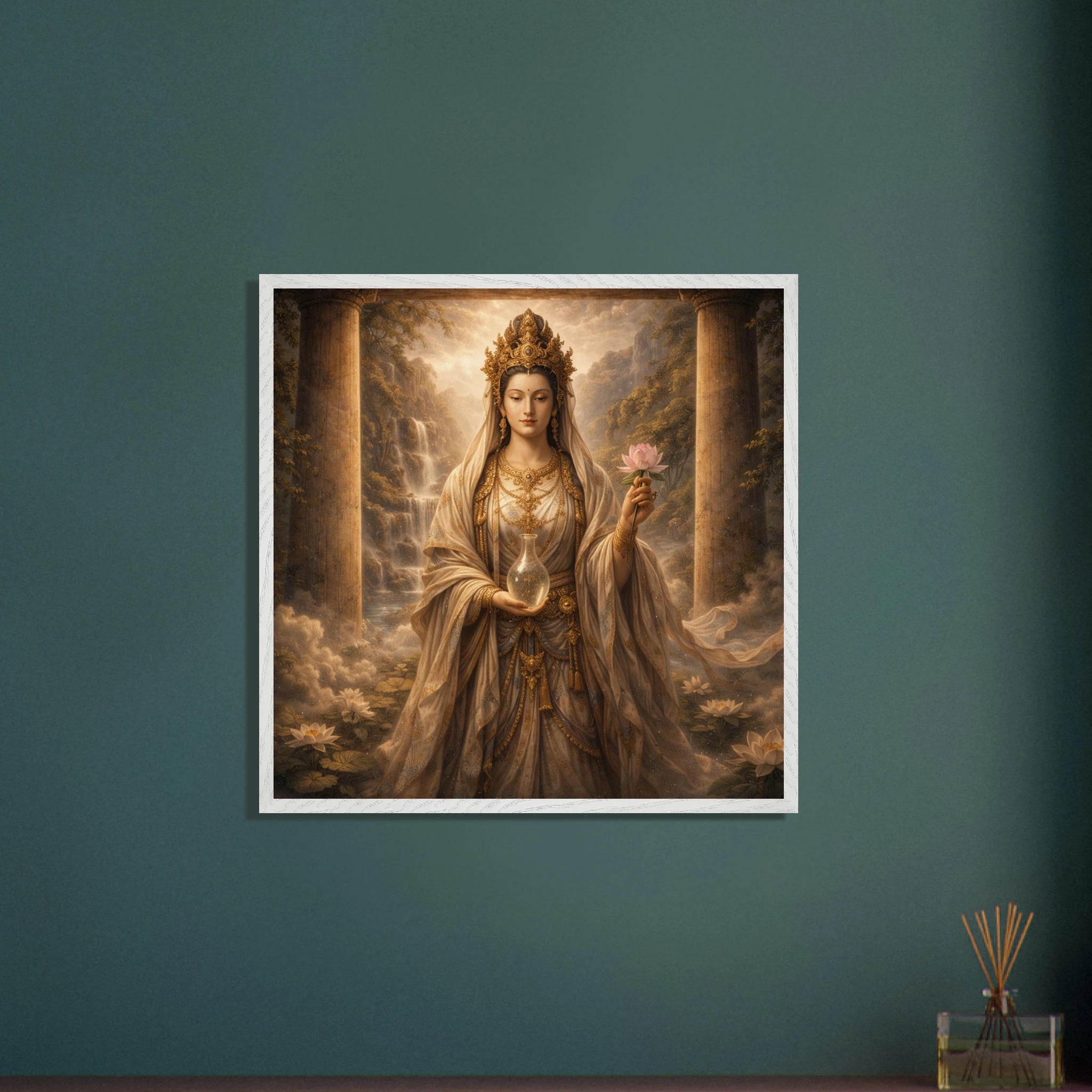 Kannon Bodhisattva– Mythologie Fine Art Print mit Rahmen | babasan