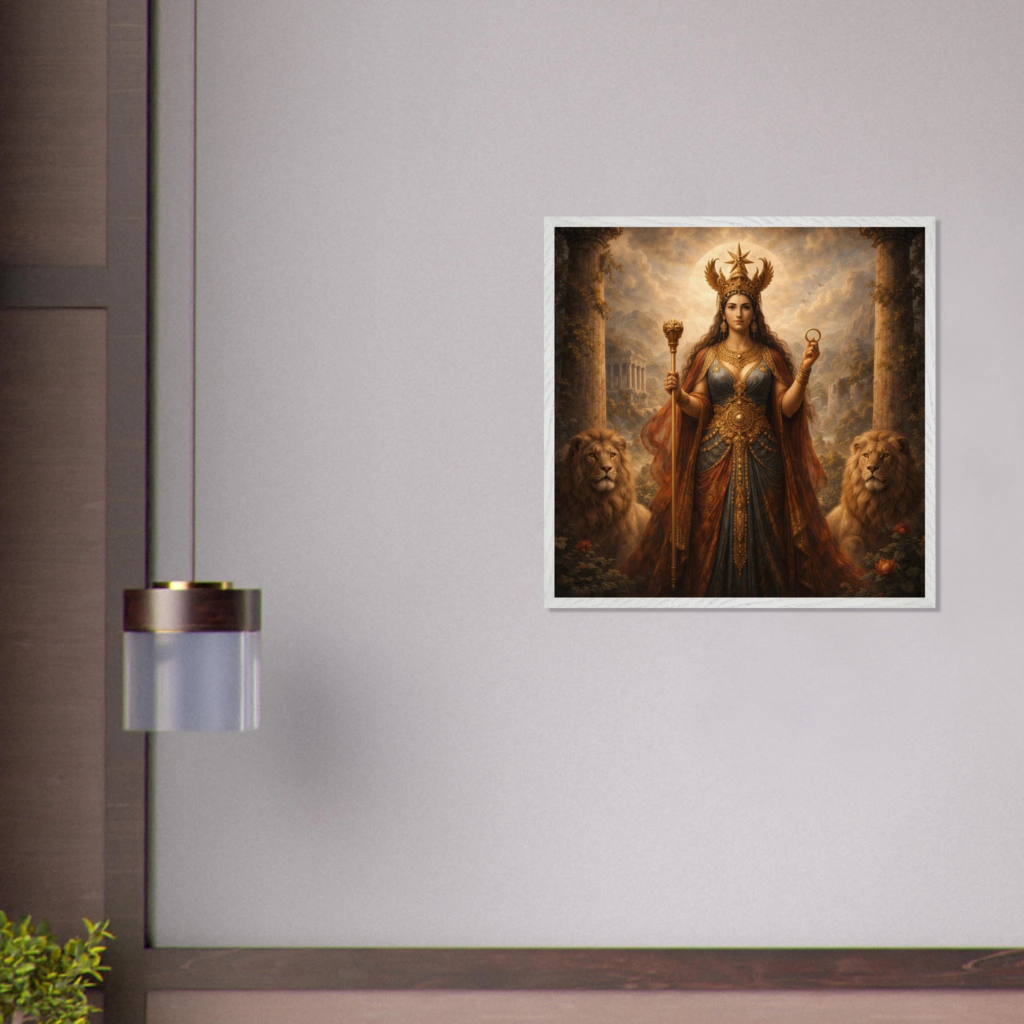 Ishtar – Mythologie Fine Art Print mit Rahmen | babasan