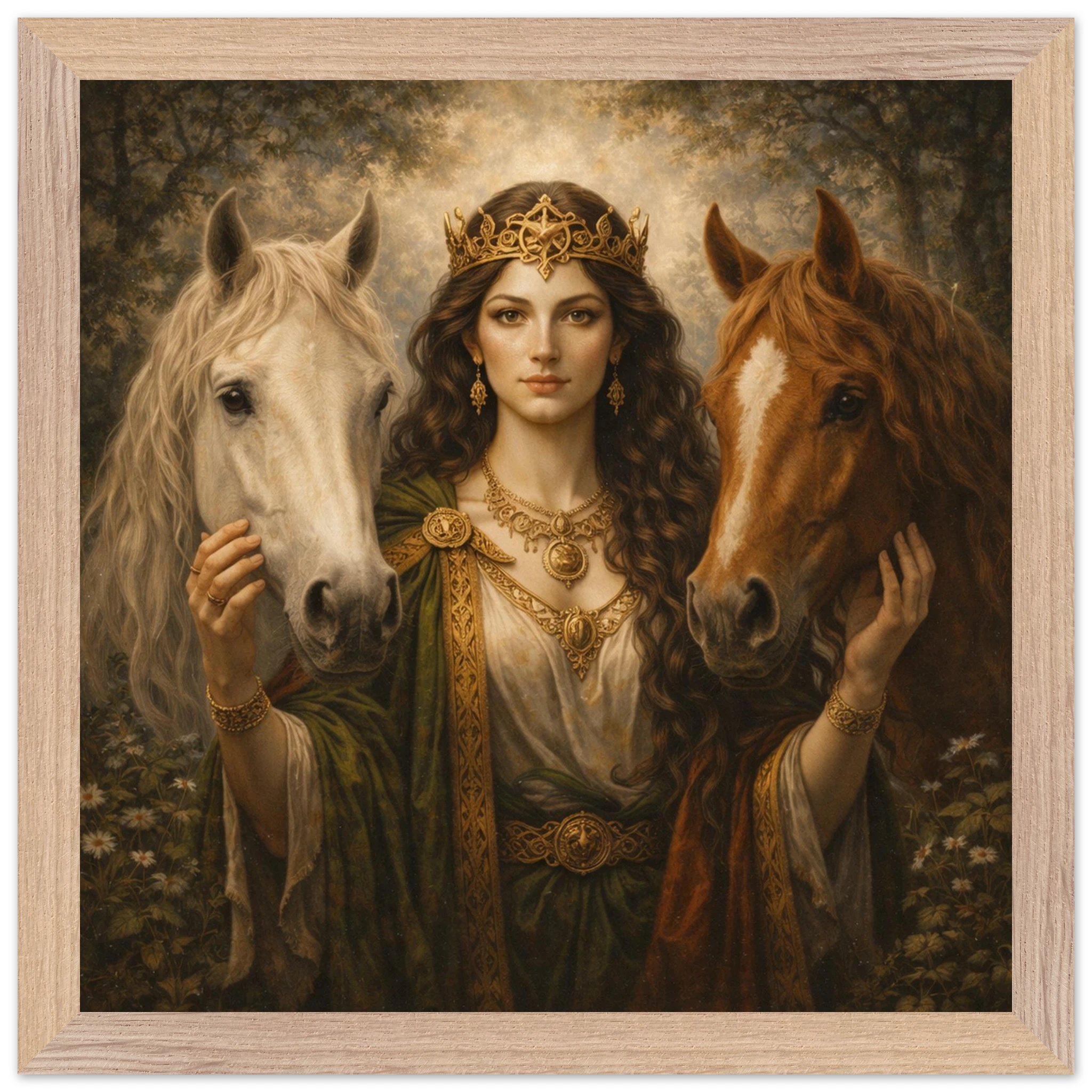 Epona – Mythologie Fine Art Print mit Rahmen | babasan