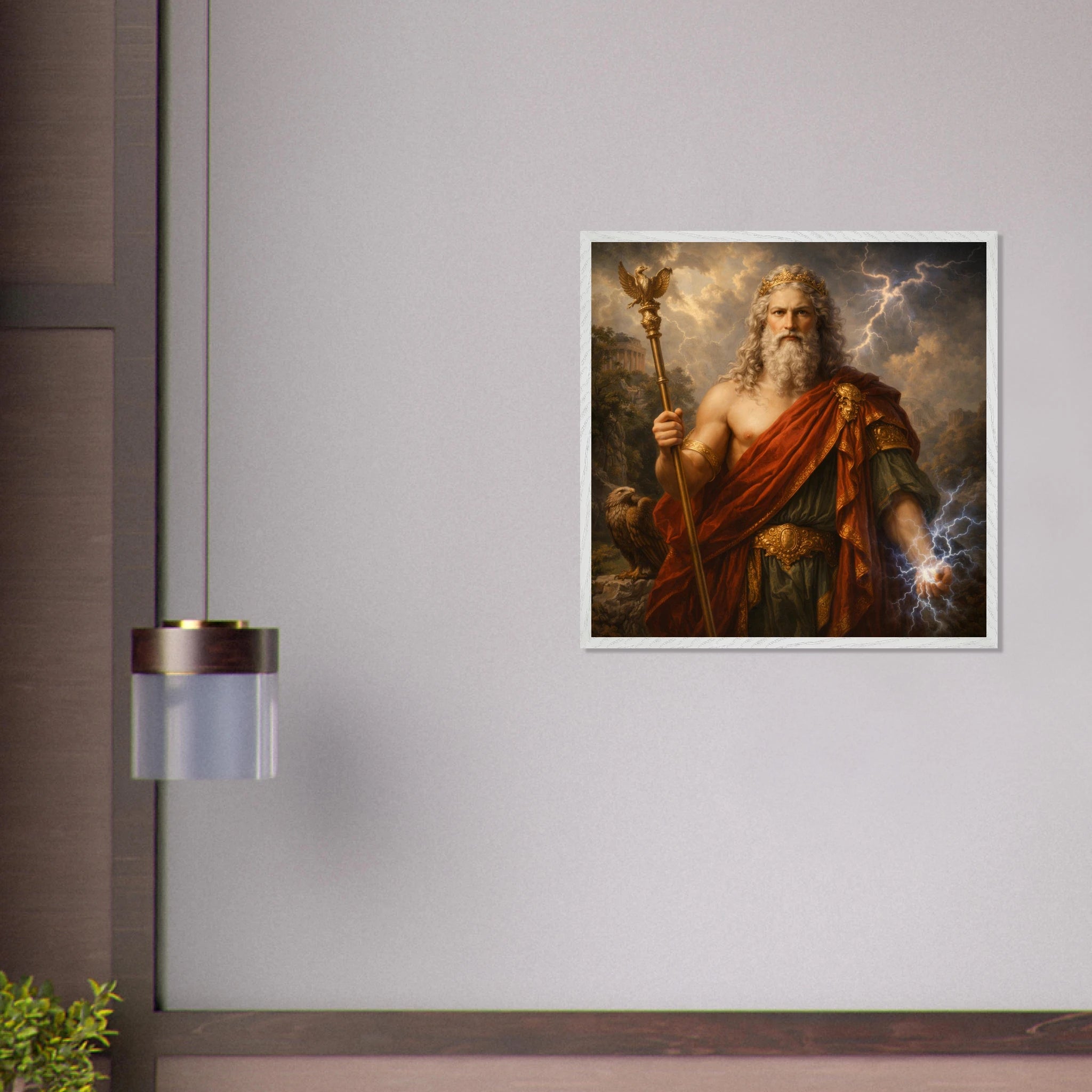 Jupiter – Mythologie Fine Art Print mit Rahmen | babasan
