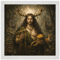 Cernunnos – Mythologie Fine Art Print mit Rahmen | babasan
