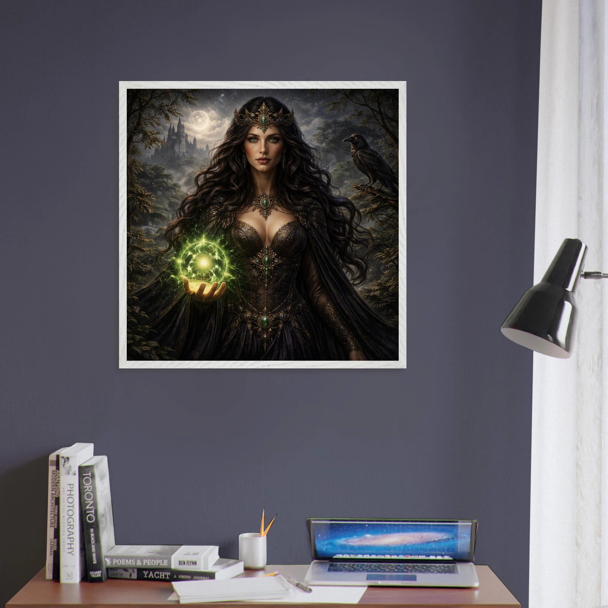 Morgana – Mythologie Fine Art Print mit Rahmen | babasan