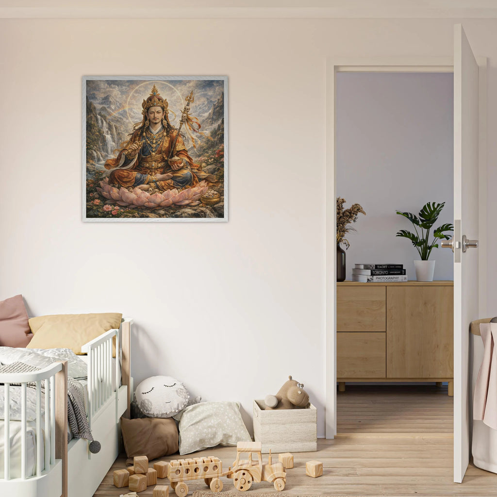 Padmasambhava – Mythologie Fine Art Print mit Rahmen | babasan