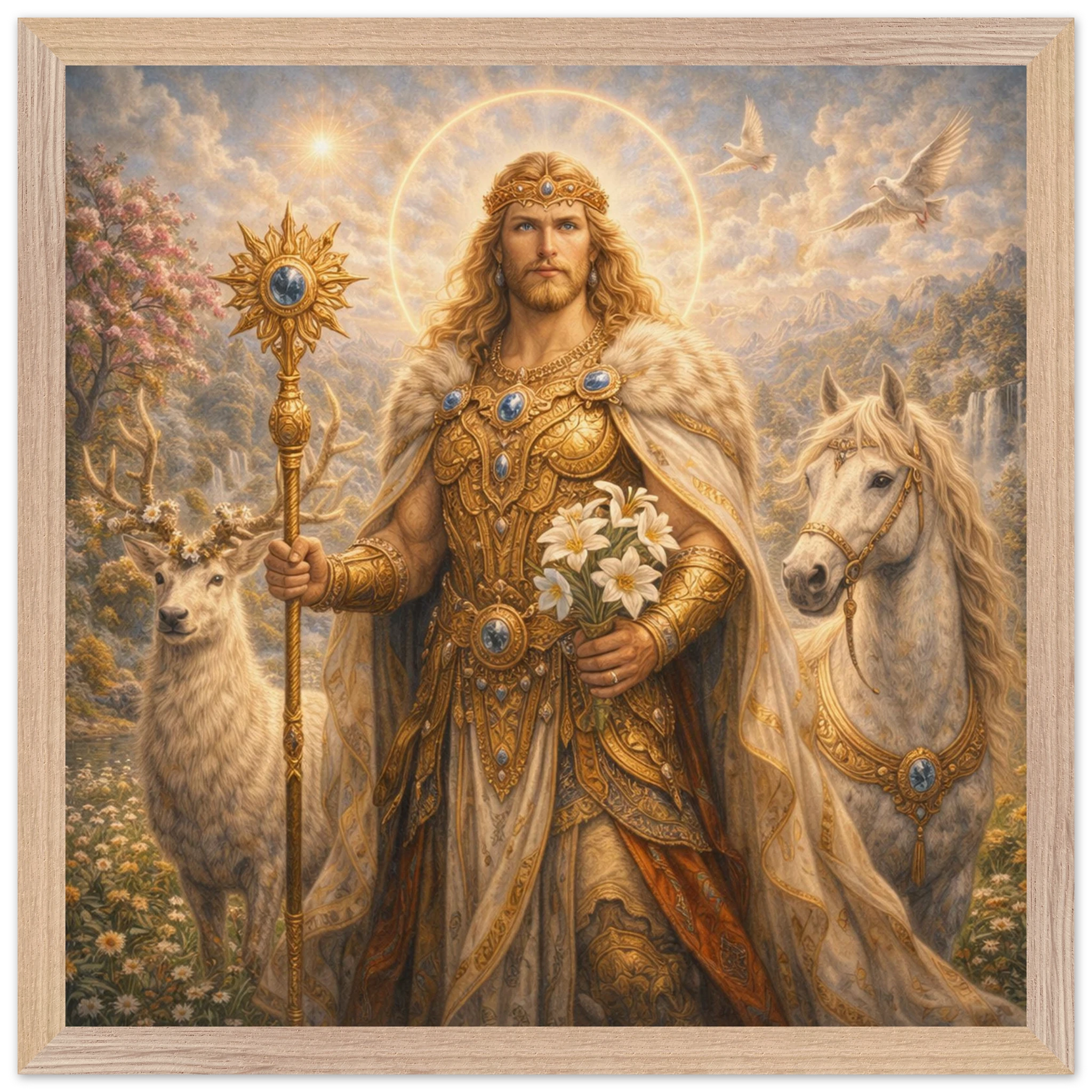 Baldur – Mythologie Fine Art Print mit Rahmen | babasan