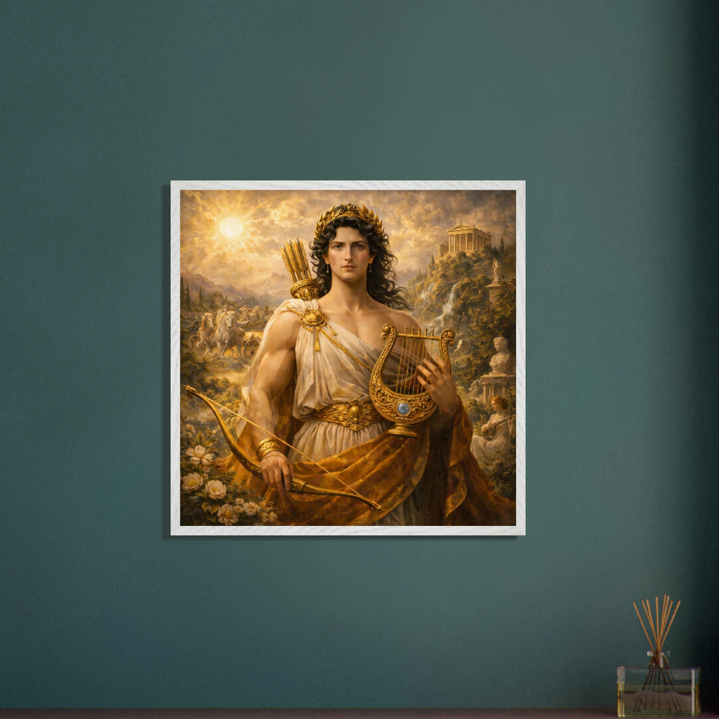 Apollo – Mythologie Fine Art Print mit Rahmen | babasan