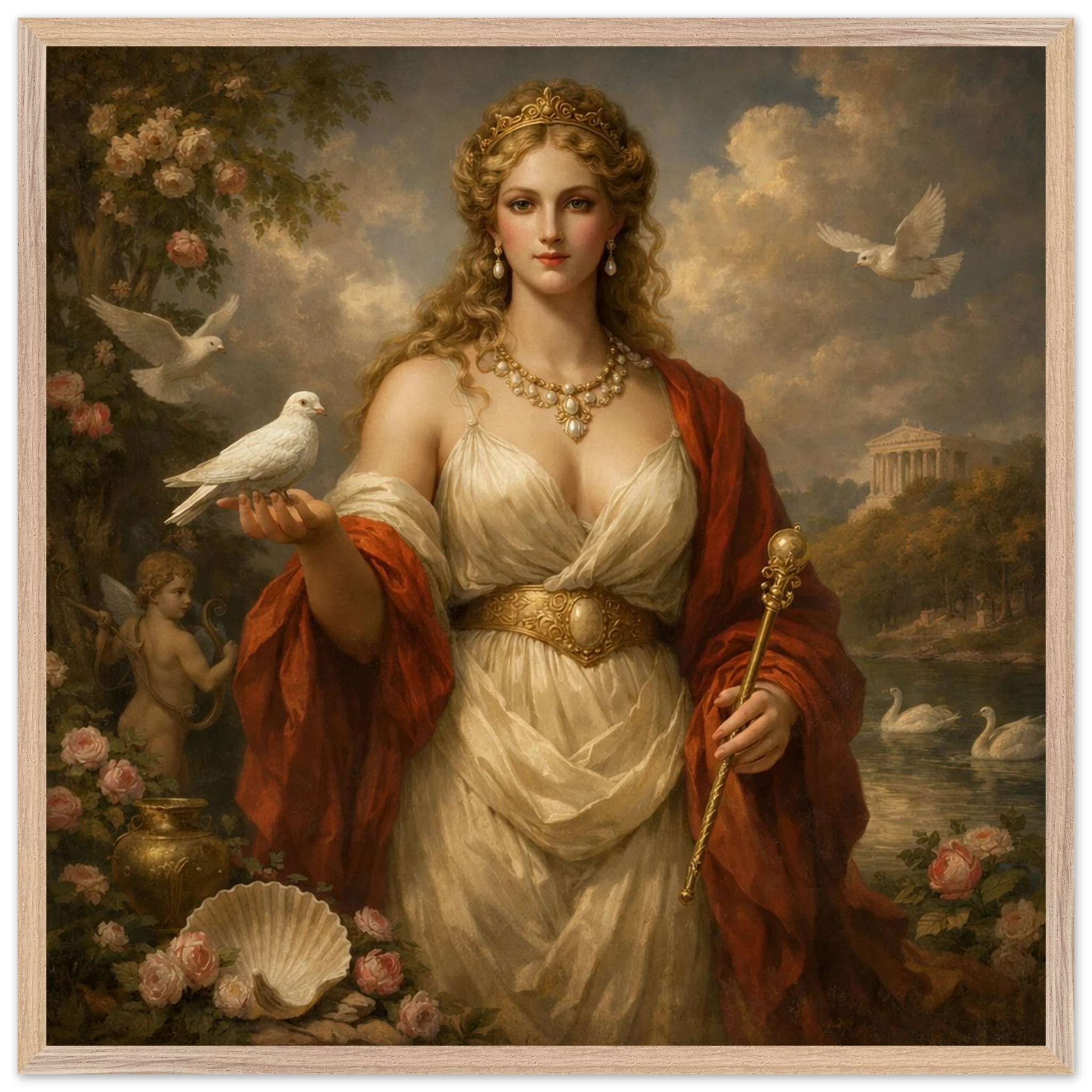 Venus – Mythologie Fine Art Print mit Rahmen | babasan