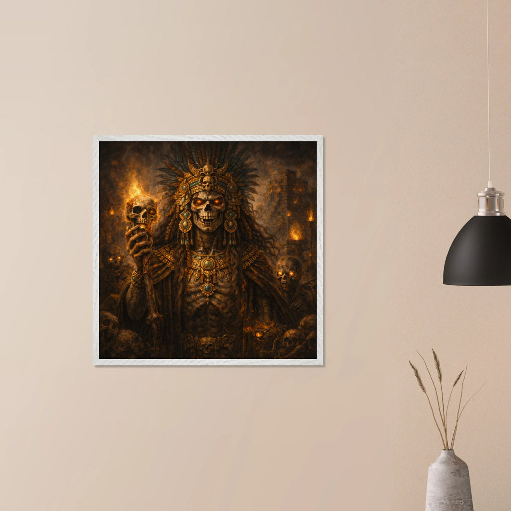 Ah Puch – Mythologie Fine Art Print mit Rahmen | babasan