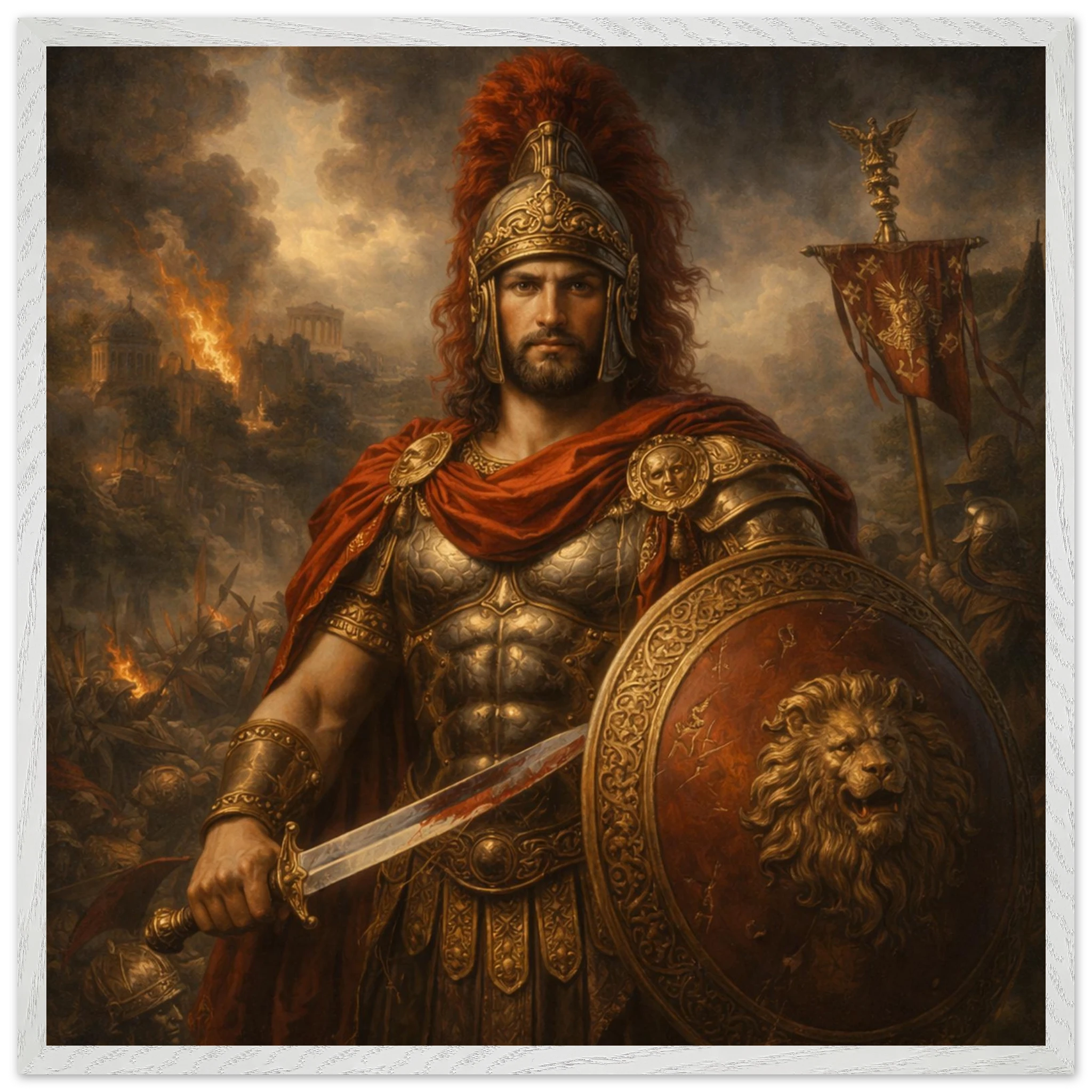 Mars – Mythologie Fine Art Print mit Rahmen | babasan