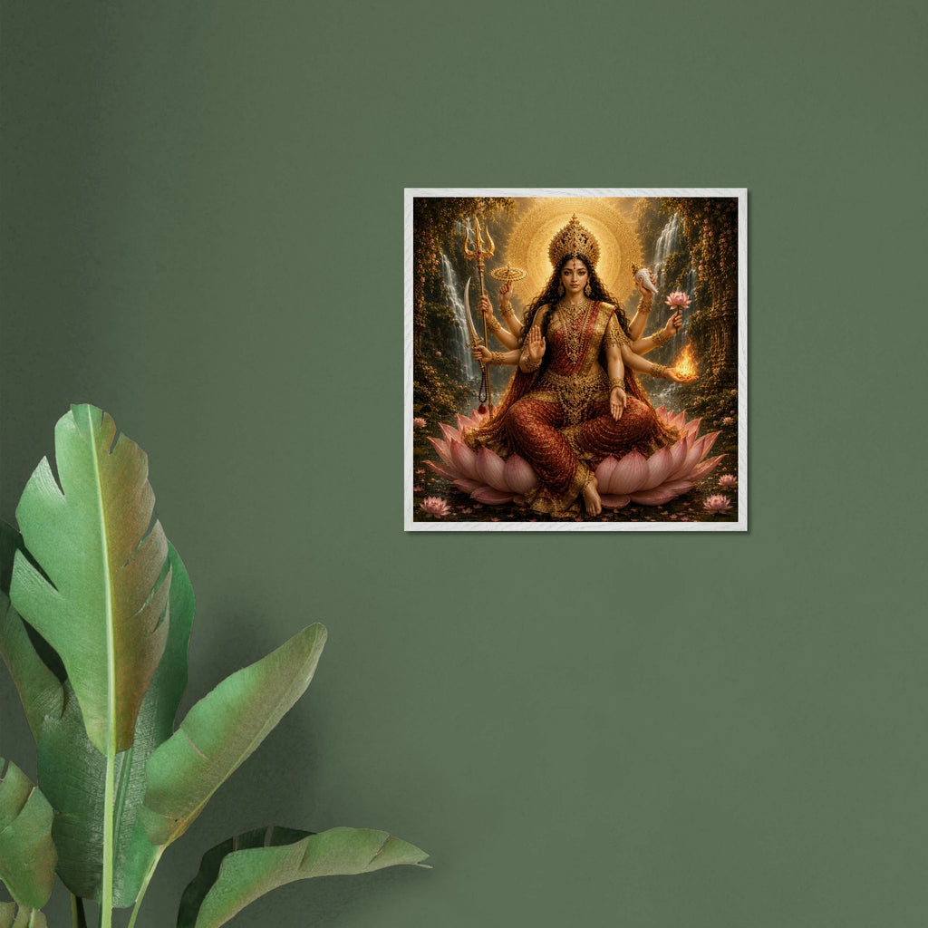 Shakti – Mythologie Fine Art Print mit Rahmen | babasan
