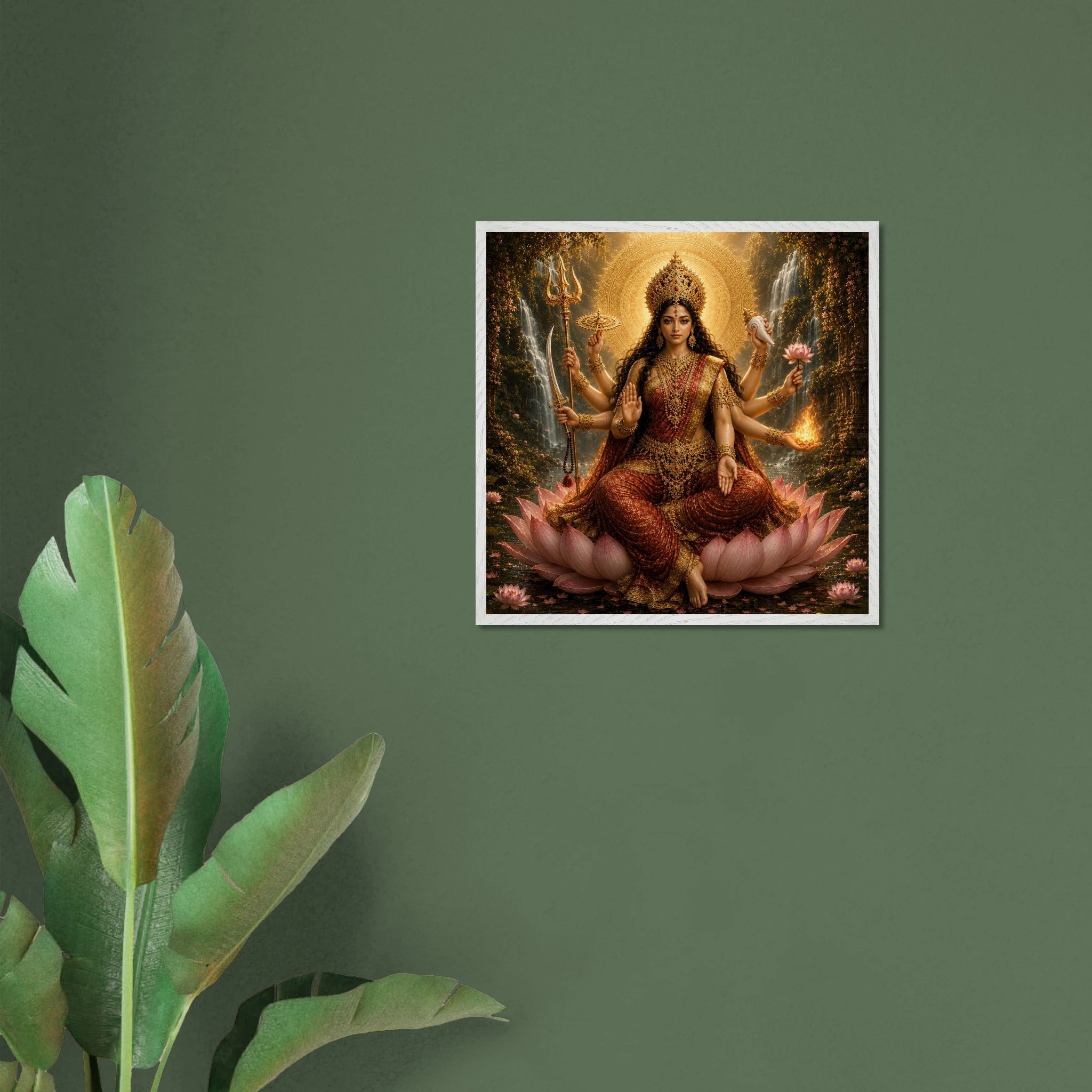 Shakti – Mythologie Fine Art Print mit Rahmen | babasan