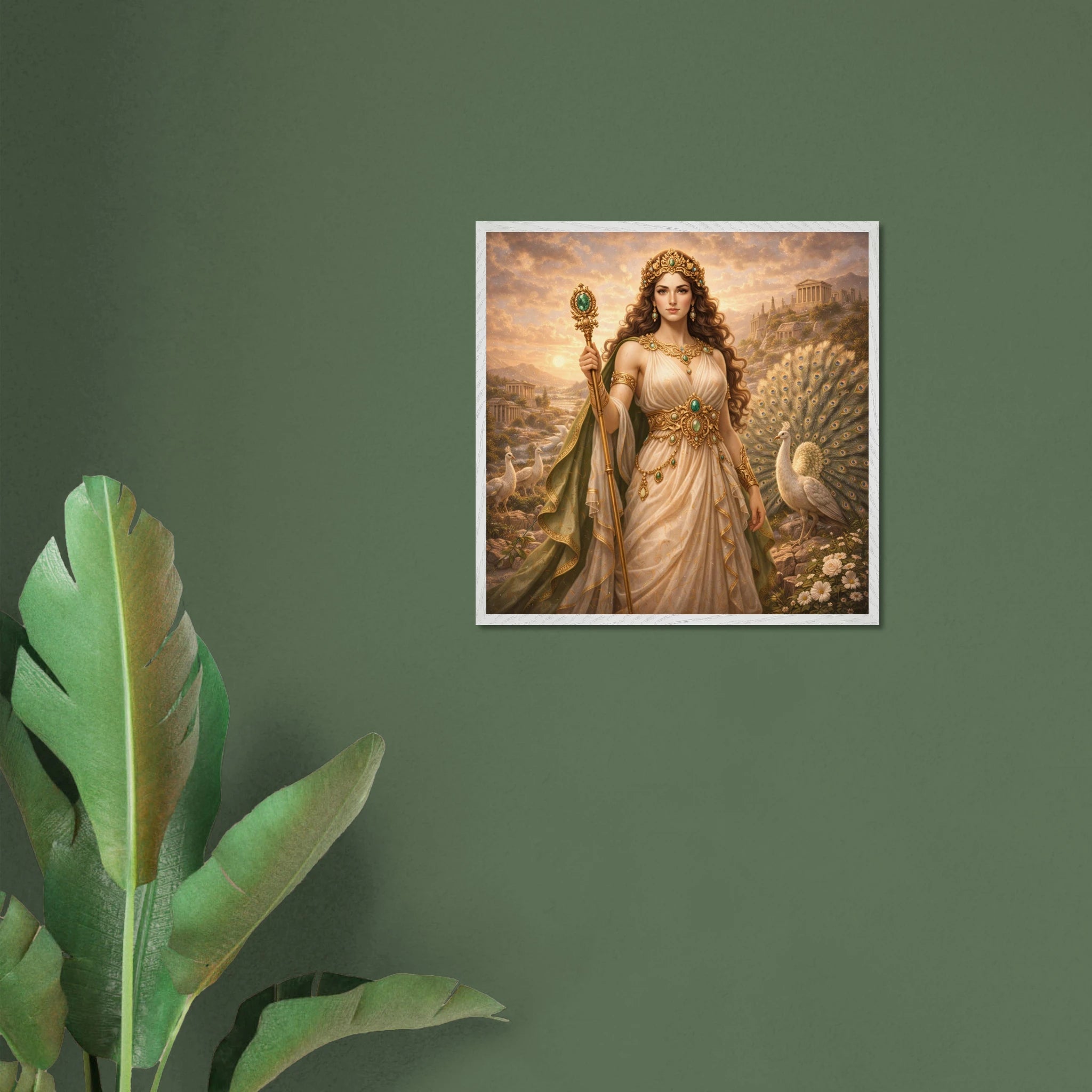 Hera – Mythologie Fine Art Print mit Rahmen | babasan