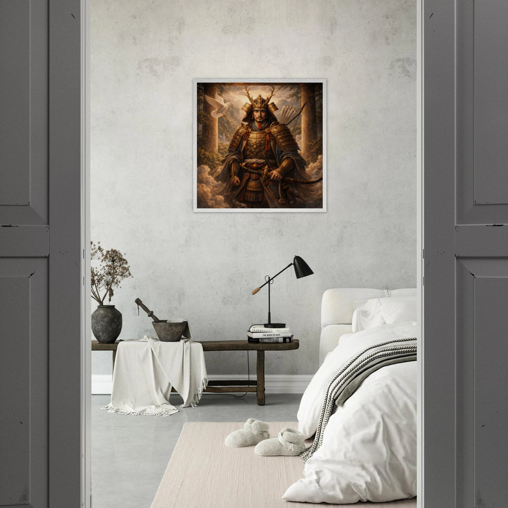 Hachiman – Mythologie Fine Art Print mit Rahmen | babasan