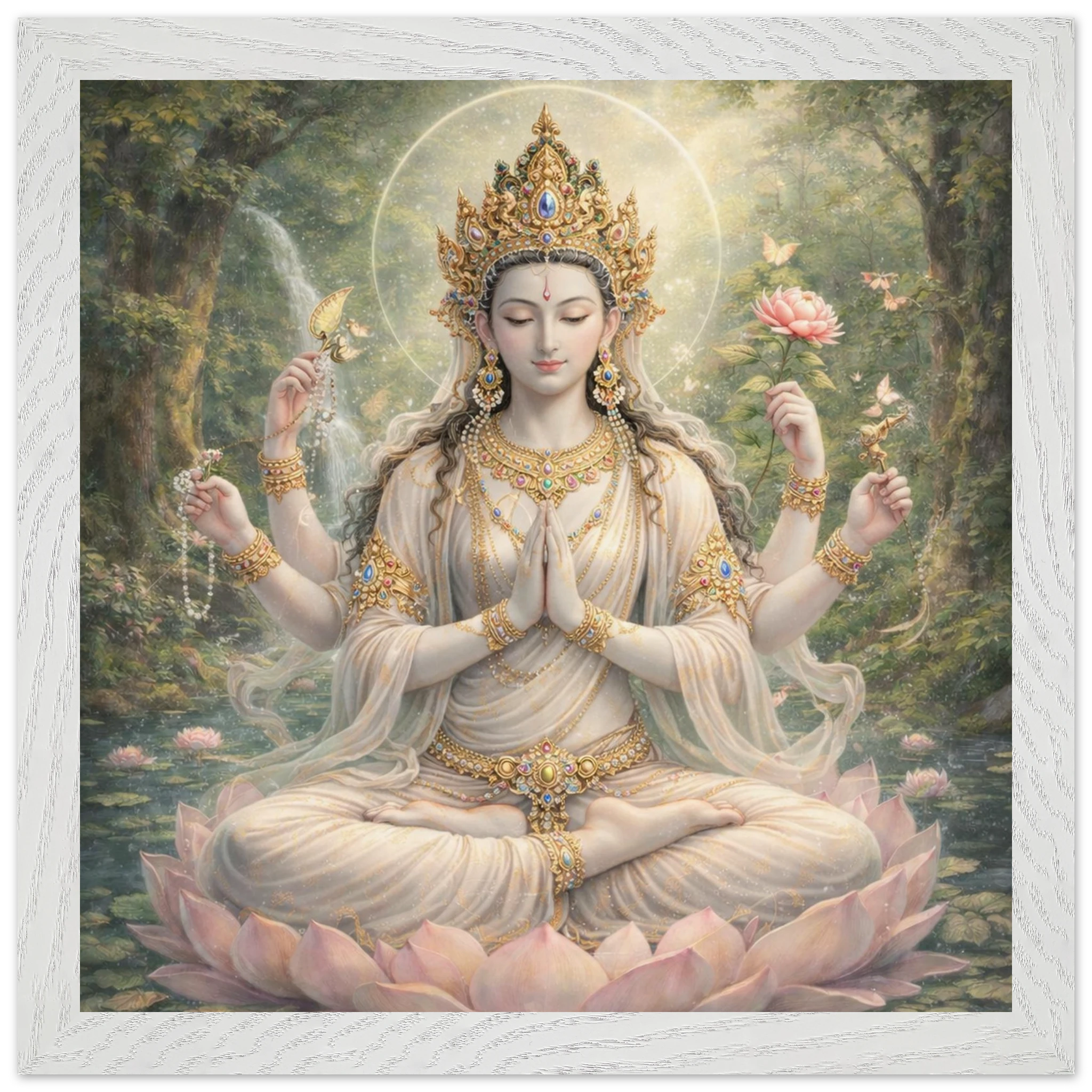 Avalokiteshvara – Mythologie Fine Art Print mit Rahmen | babasan