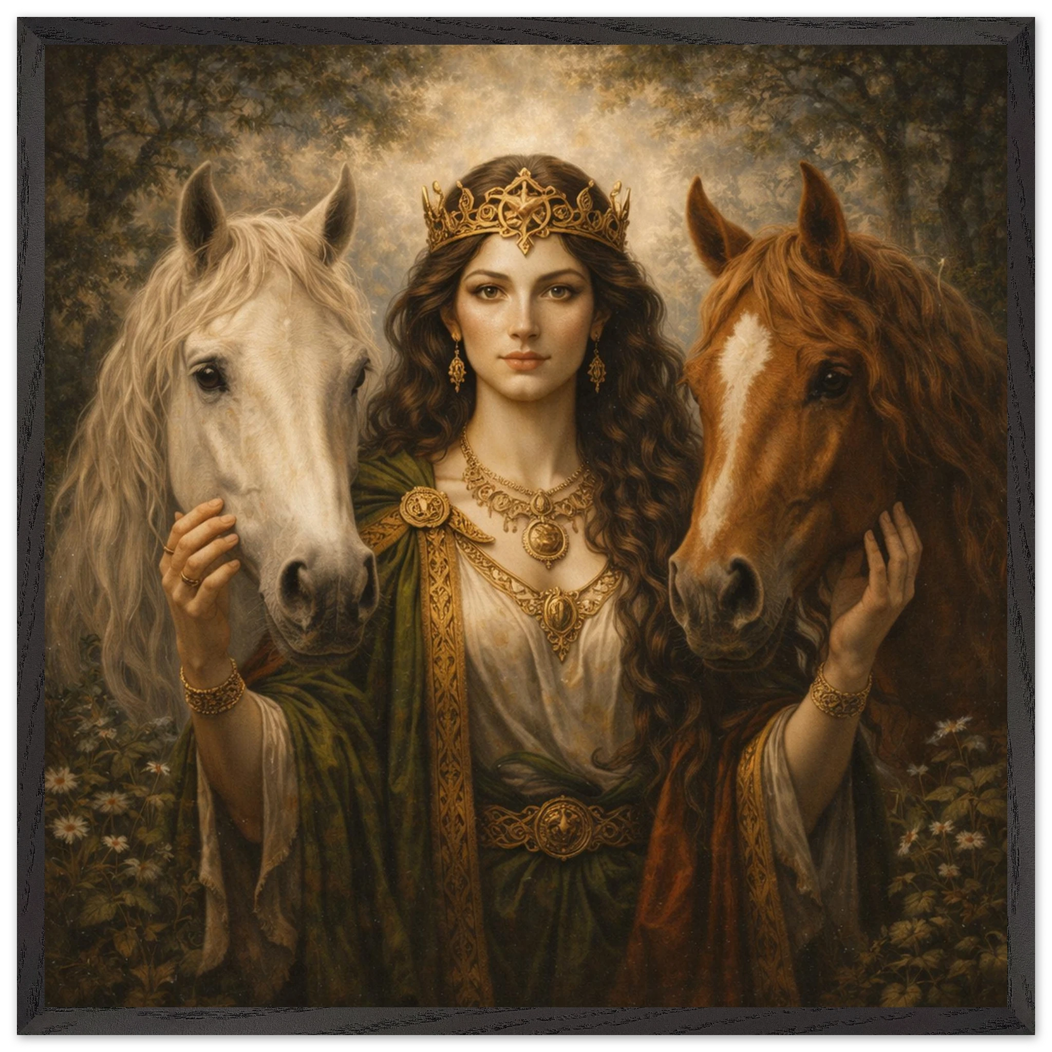 Epona – Mythologie Fine Art Print mit Rahmen | babasan