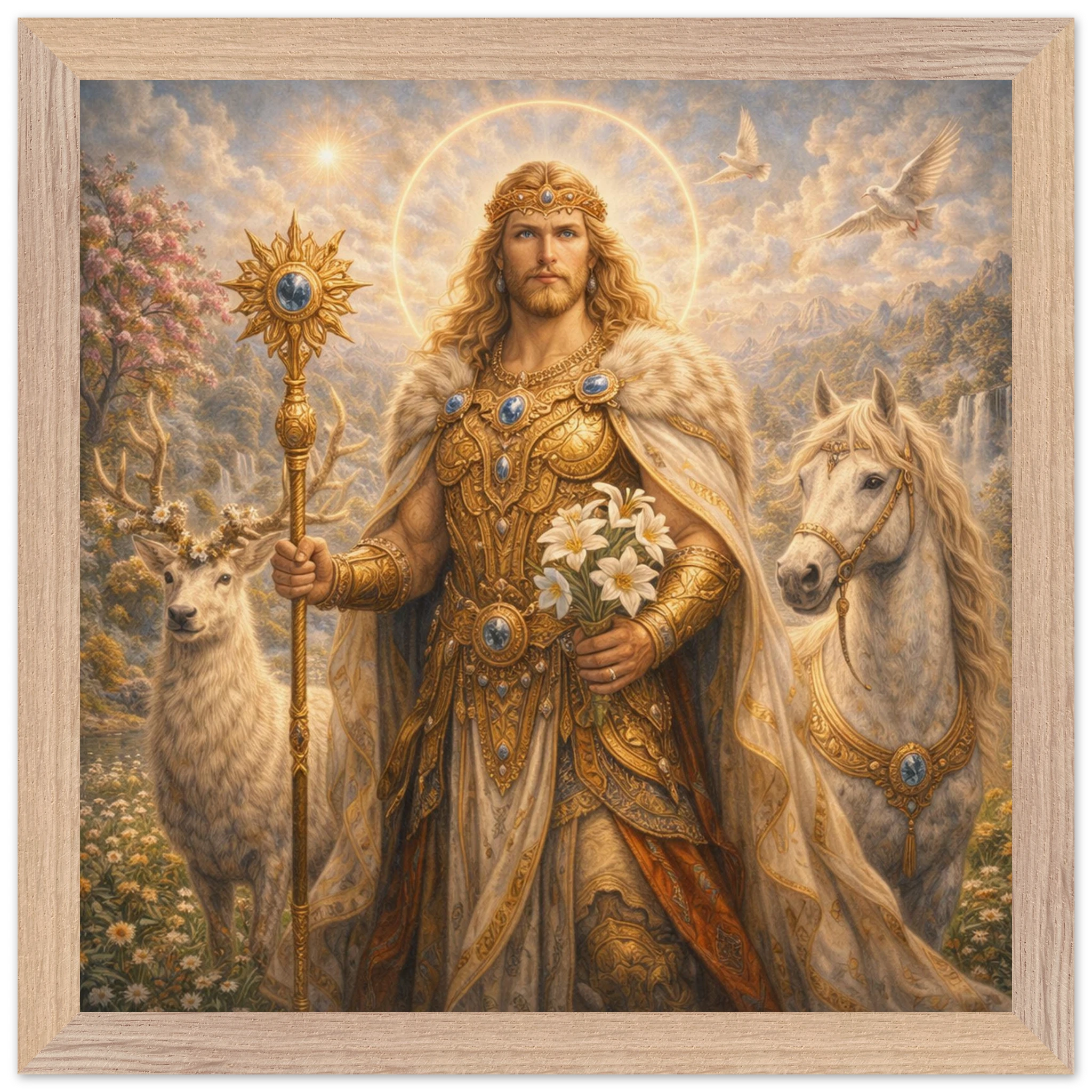 Baldur – Mythologie Fine Art Print mit Rahmen | babasan