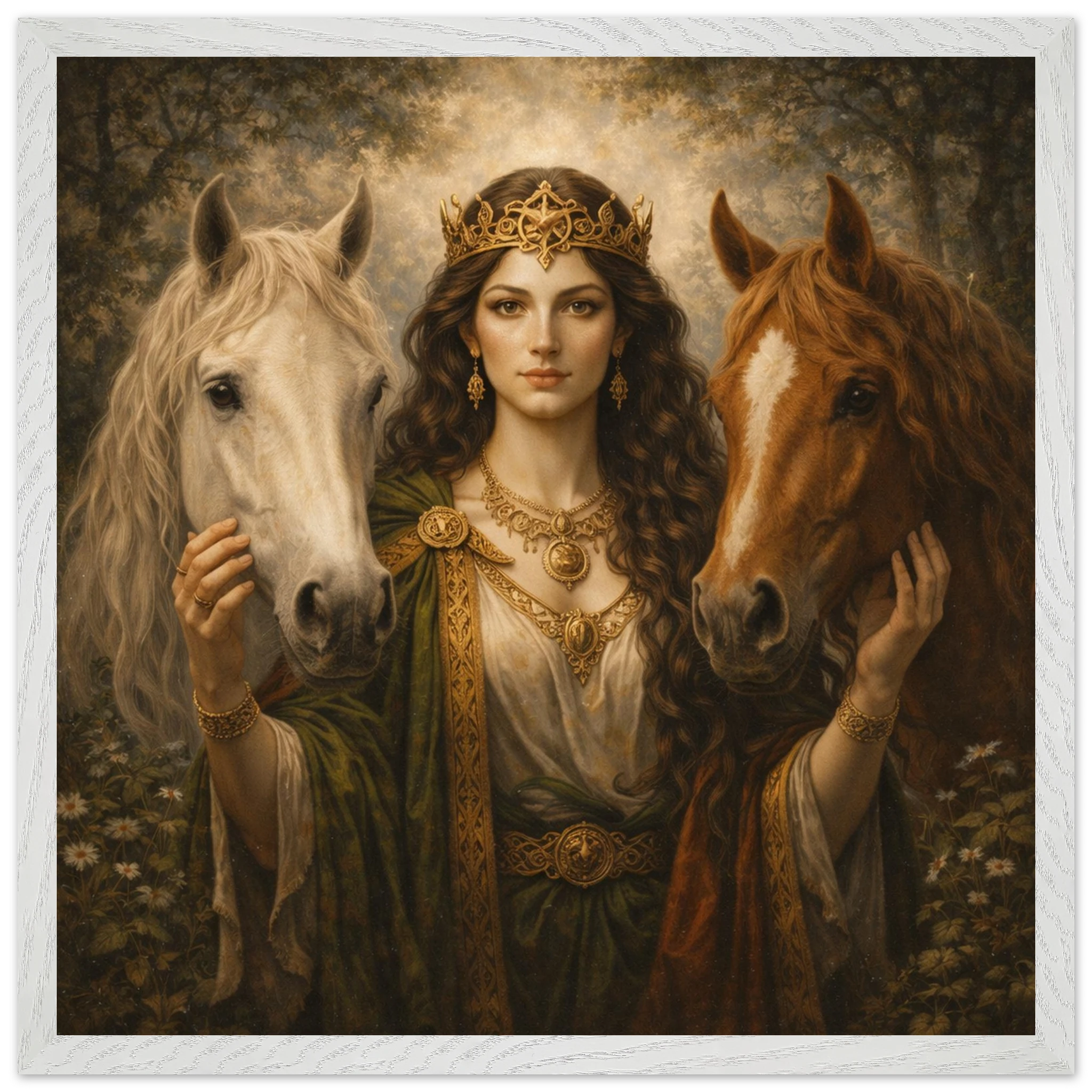 Epona – Mythologie Fine Art Print mit Rahmen | babasan