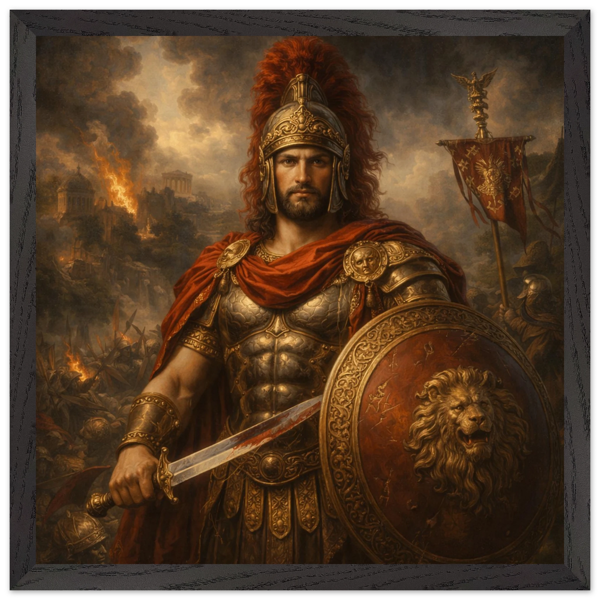 Mars – Mythologie Fine Art Print mit Rahmen | babasan