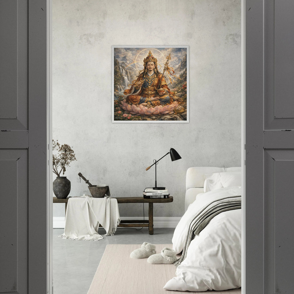 Padmasambhava – Mythologie Fine Art Print mit Rahmen | babasan