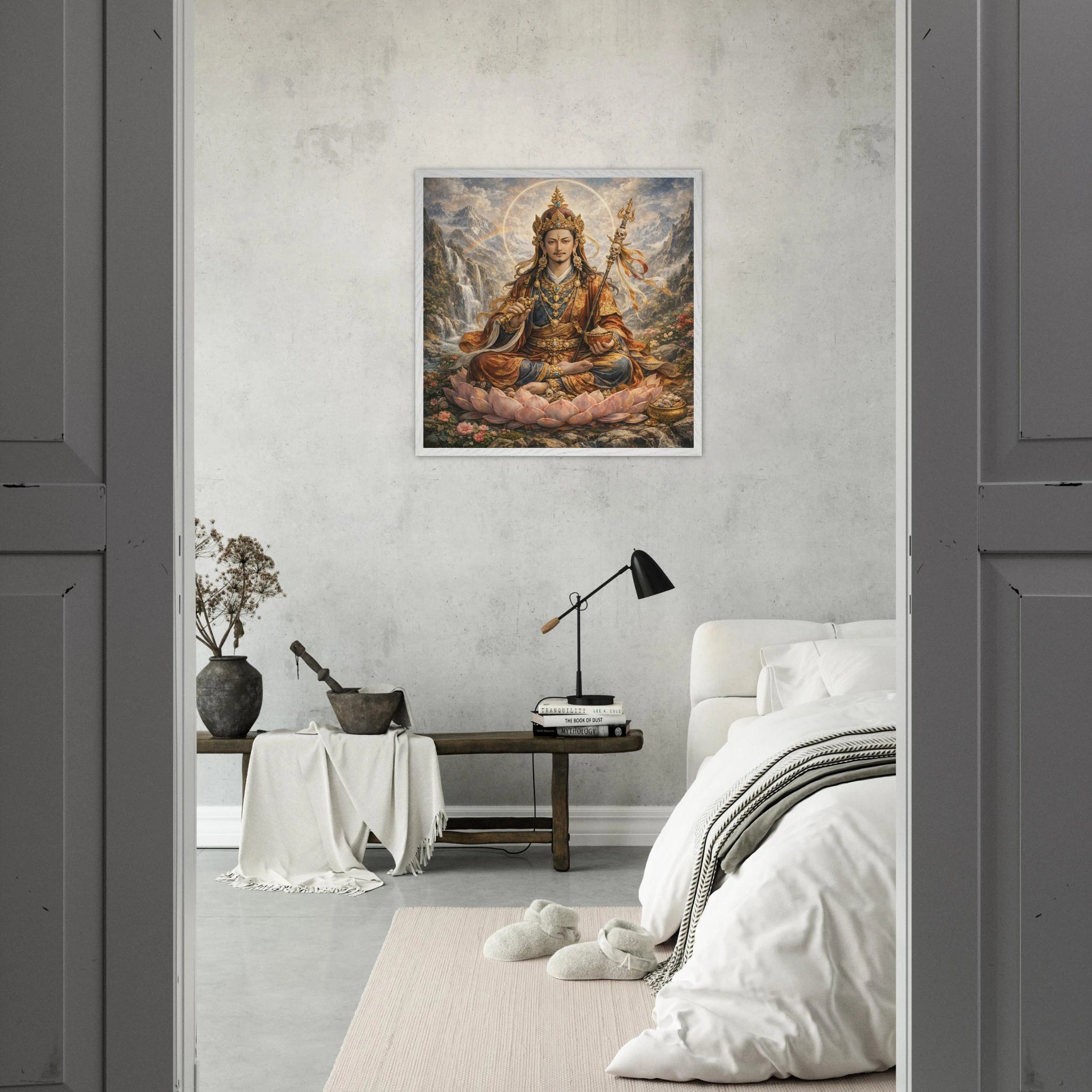 Padmasambhava – Mythologie Fine Art Print mit Rahmen | babasan
