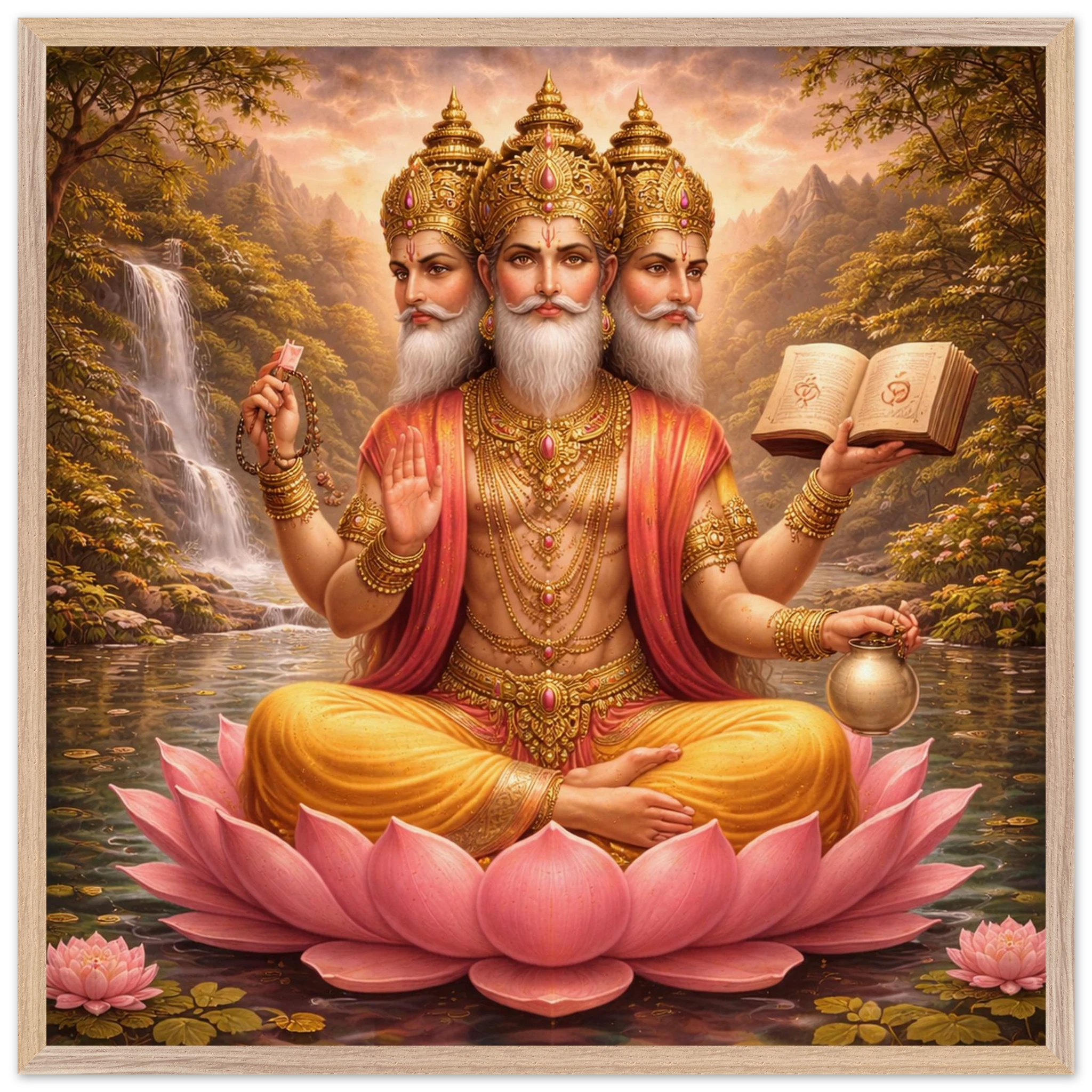 Brahma – Mythologie Fine Art Print mit Rahmen | babasan