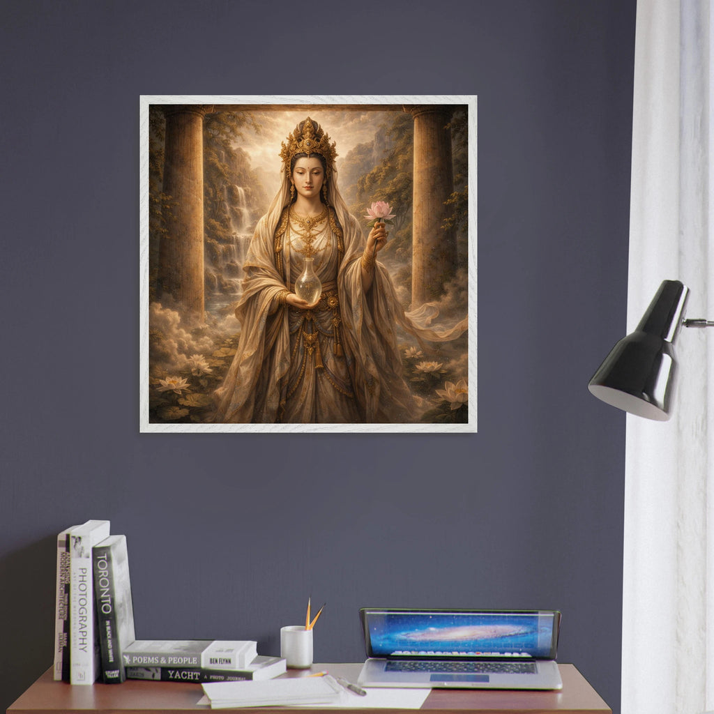 Kannon Bodhisattva– Mythologie Fine Art Print mit Rahmen | babasan